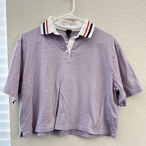 wild fable extra small lavender striped collared shirt